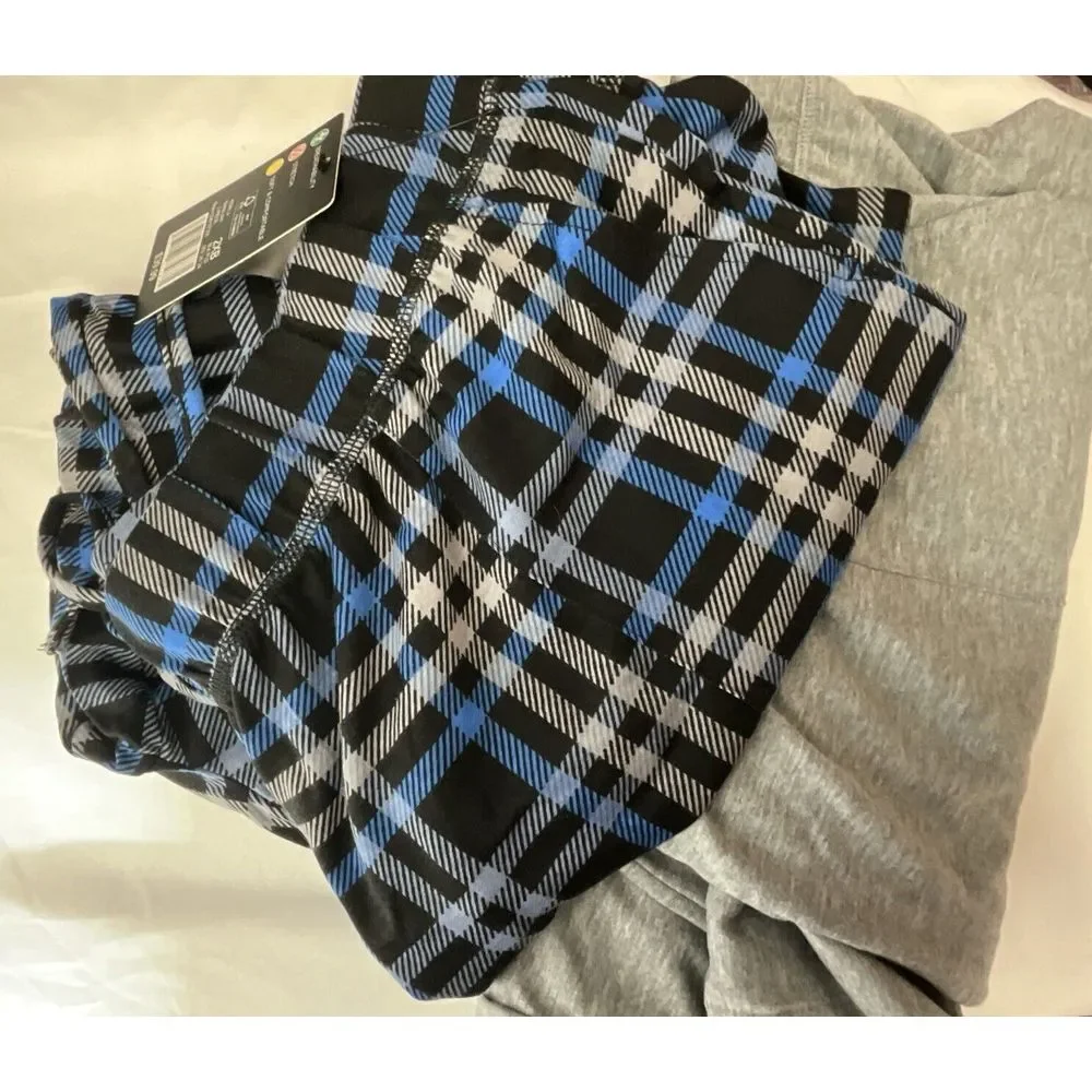 New Men's Big & Tall Cuddl Duds 2 Pack Banded Bottom Pajama Pants Set-Size 2XB